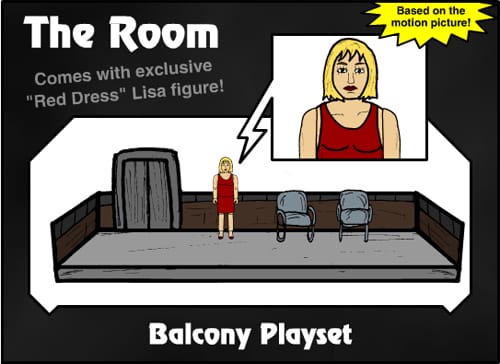 The Room Fantasy Action Figure Playset - The Balcony