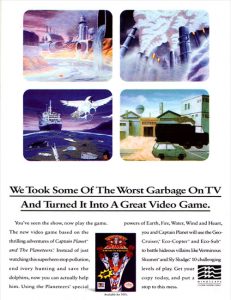 Captain Planet NES game ad