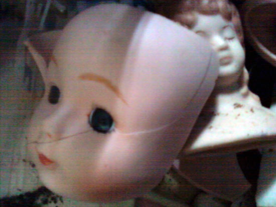 cracked doll face