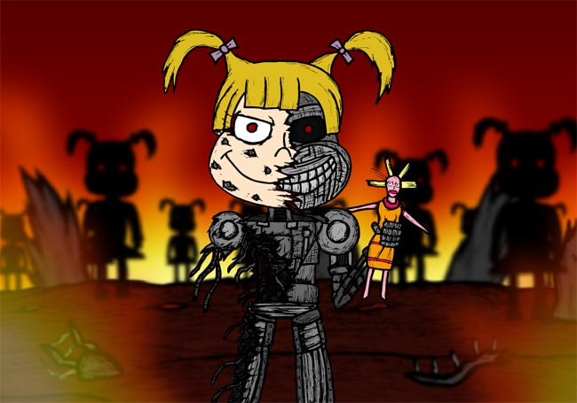Angelica as the Terminator