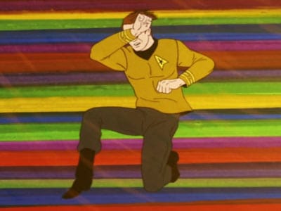 Kirk in rainbow