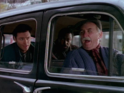 Jake and Sid in taxi