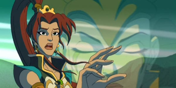 Teela and vision of Sorceress