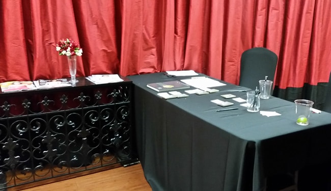 welcome table