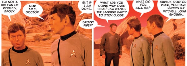 McCoy and Spock in flashback