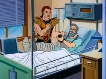 Jason in Doole's hospital room