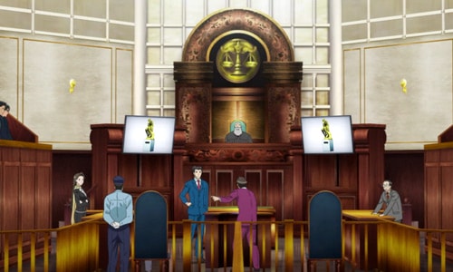 View of courtroom
