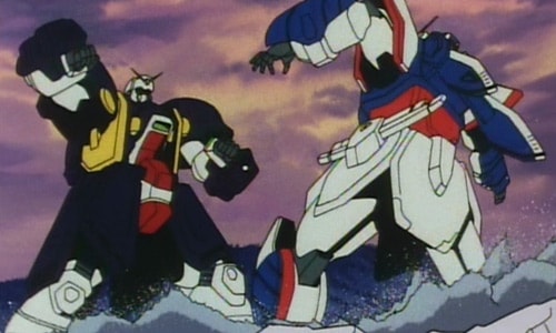 Bolt Gundam fights Shining Gundam