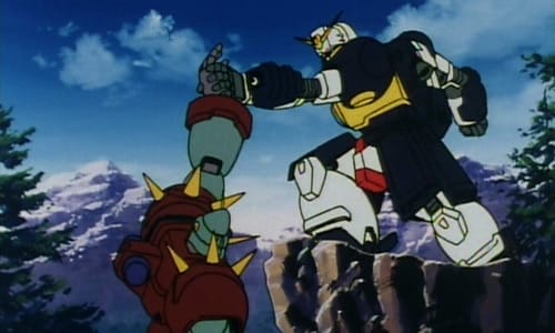 Bolt Gundam pulls up Lumber Gudam