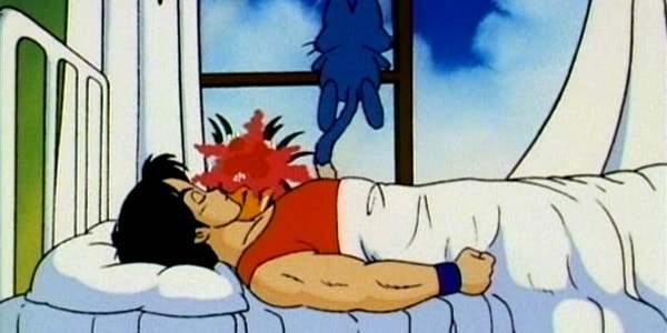 Yamcha recovering in bed