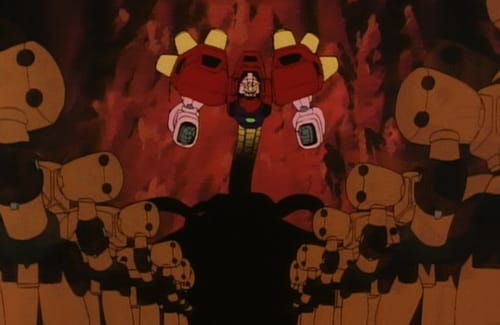 Devil Gundam absorbing Death Army