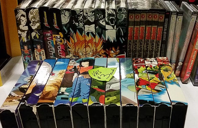 DBZ and GT VHS tapes