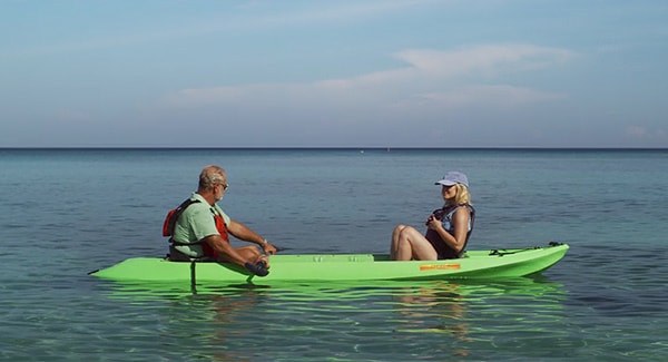 Harry and Rachel on kayak