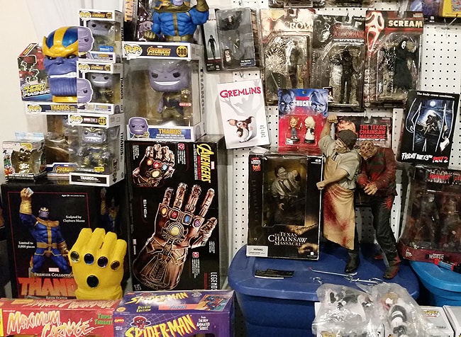 Thanos and horror toys