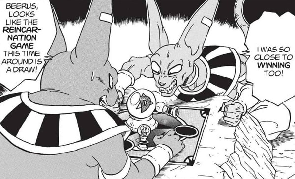 Champa and Beerus playing game