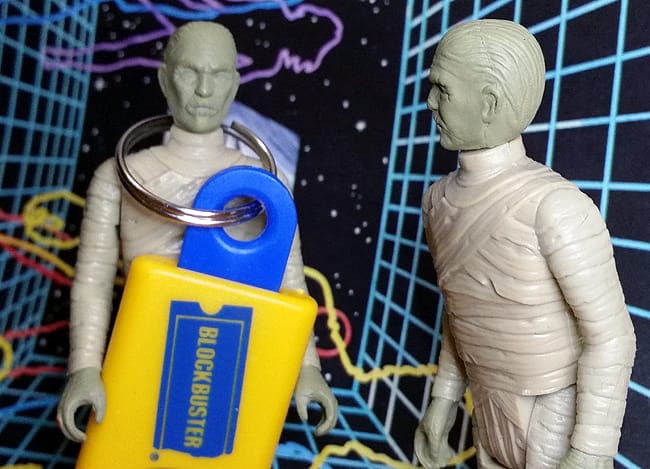 Mummy Brothers with Blockbuster keychain