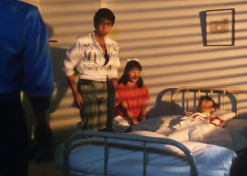 Ryusei, Hakko, Mai, with girl in hospital