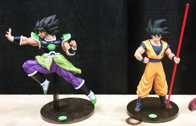 Broly and Goku figures