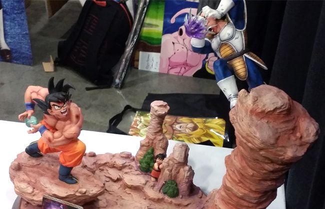 Goku vs. Vegeta figure diorama