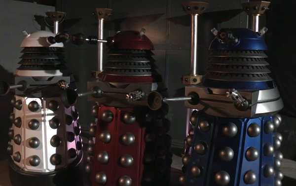 Three Daleks