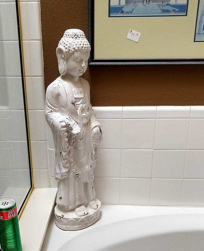 Bathroom Buddha statuette